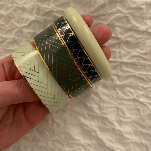 J.Crew enamel bangle bracelets - Picture 2 of 3